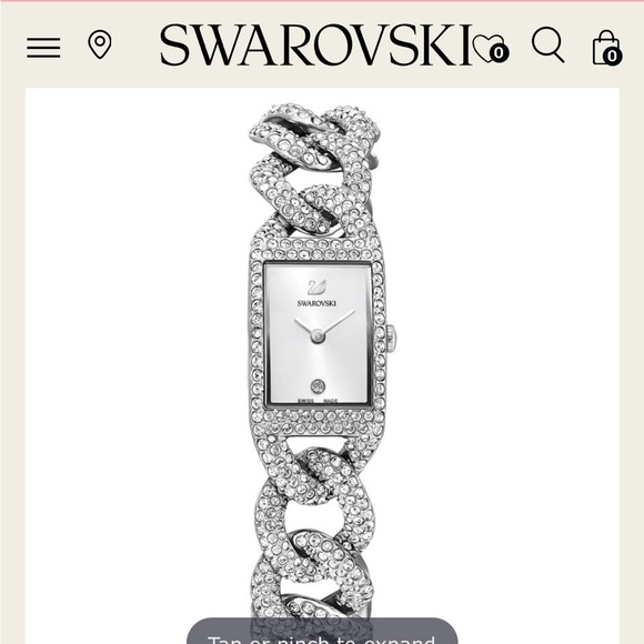 Silver Crystal Swarovski Watch - Picture 6 of 7